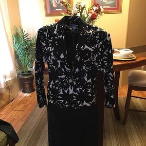 Black and white blazer jacket